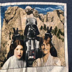 Boys Star Wars T-shirt, Med Blue. Star Wars my Rushmore-